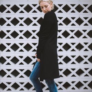 100% cashmere black Neiman Marcus duster